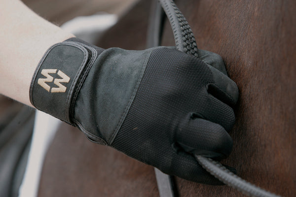 Macwet Mesh Equestrian Gloves-Short Cuff